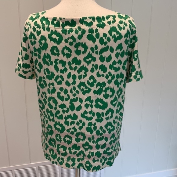 Marc by Marc Jacobs Green Animal Print Short Sleeve Top – Women’s L - Picture 3 of 4